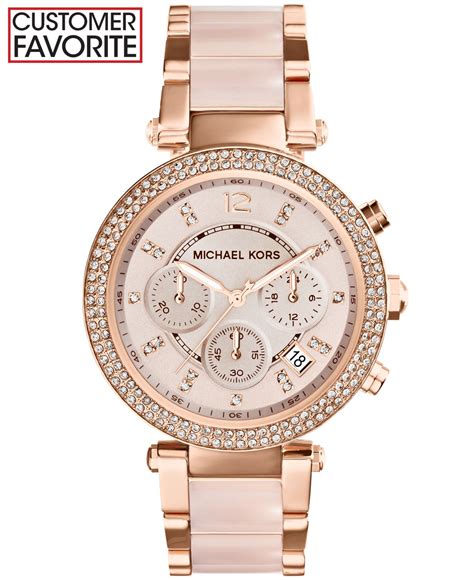 michael kors pink and white watch|mk 58961 watch.